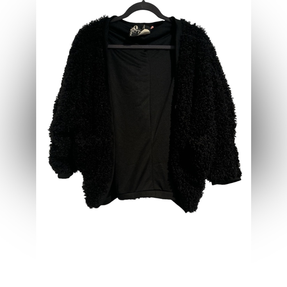 M Chandelier Cardigan Curly Fake Fur